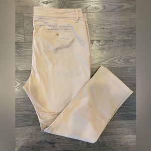 Women’s 14P Lauren Ralph Lauren Straight Leg Tan Khakis